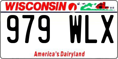 WI license plate 979WLX