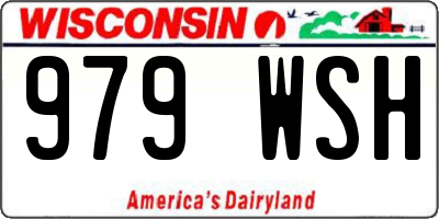 WI license plate 979WSH