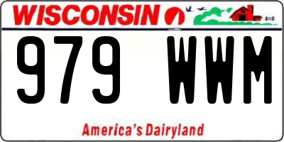 WI license plate 979WWM