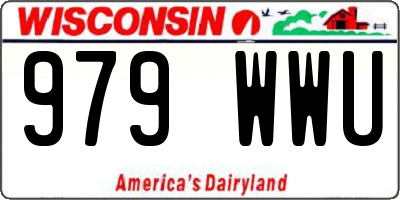 WI license plate 979WWU