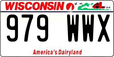 WI license plate 979WWX