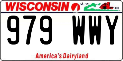 WI license plate 979WWY