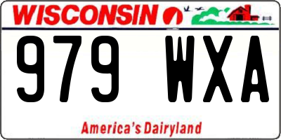 WI license plate 979WXA