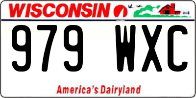 WI license plate 979WXC