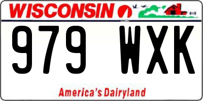 WI license plate 979WXK