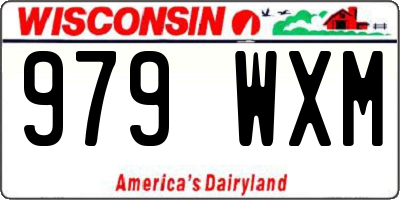 WI license plate 979WXM