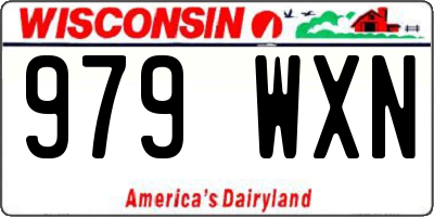 WI license plate 979WXN