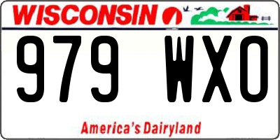 WI license plate 979WXO