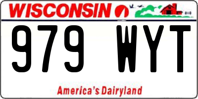 WI license plate 979WYT