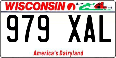 WI license plate 979XAL