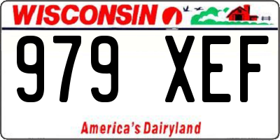 WI license plate 979XEF