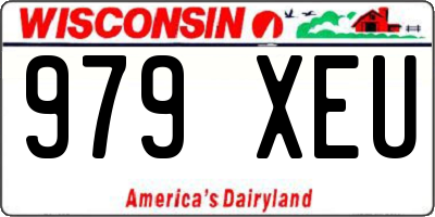 WI license plate 979XEU