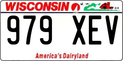 WI license plate 979XEV