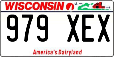 WI license plate 979XEX