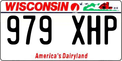 WI license plate 979XHP