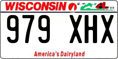WI license plate 979XHX