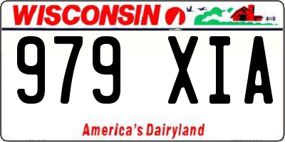 WI license plate 979XIA