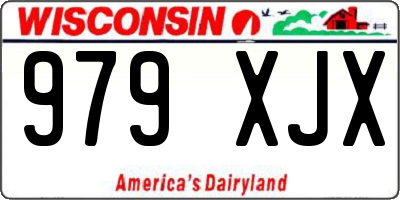 WI license plate 979XJX