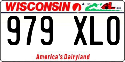 WI license plate 979XLO