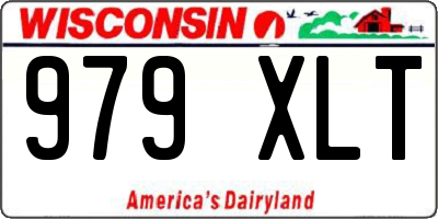 WI license plate 979XLT