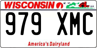 WI license plate 979XMC