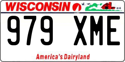 WI license plate 979XME