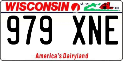 WI license plate 979XNE
