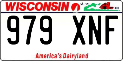 WI license plate 979XNF