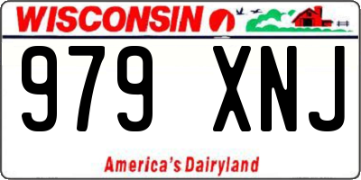 WI license plate 979XNJ