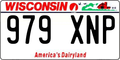 WI license plate 979XNP