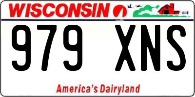 WI license plate 979XNS