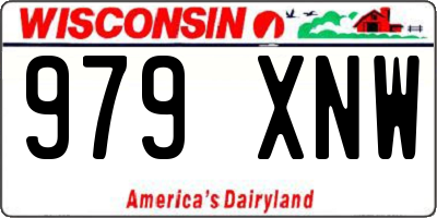 WI license plate 979XNW
