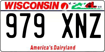 WI license plate 979XNZ