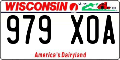 WI license plate 979XOA
