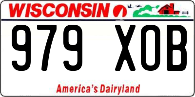 WI license plate 979XOB