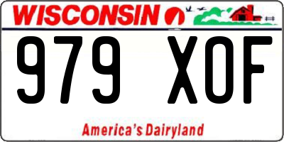 WI license plate 979XOF