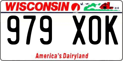 WI license plate 979XOK