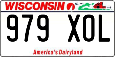 WI license plate 979XOL