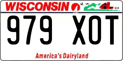 WI license plate 979XOT