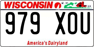WI license plate 979XOU