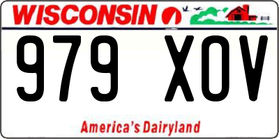 WI license plate 979XOV