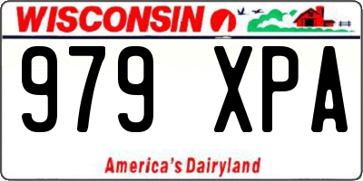 WI license plate 979XPA