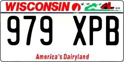 WI license plate 979XPB