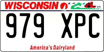 WI license plate 979XPC