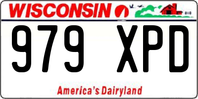 WI license plate 979XPD