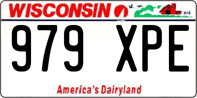 WI license plate 979XPE