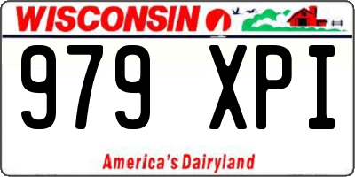 WI license plate 979XPI