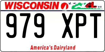 WI license plate 979XPT