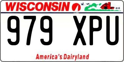 WI license plate 979XPU