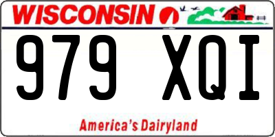 WI license plate 979XQI